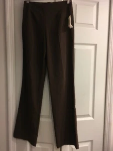 Fibers Barbara Lesser Brown Pants~Back zip~Inseam 32~Waist 27~Hip 41~Size 2 - Picture 1 of 6