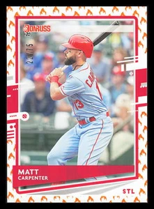 Matt Carpenter 22/75 On Fire 2020 Donruss #203 St. Louis Cardinals - Picture 1 of 2