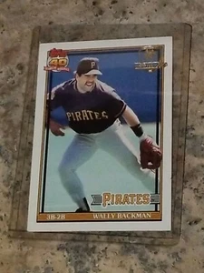 1991 Topps Desert Shield #722 Wally Backman Pittsburgh Pirates  - Picture 1 of 1