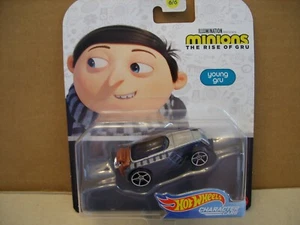 Coche de personajes Hot Wheels Minions The Rise of Gru Young Gru Mattel NUEVO - Imagen 1 de 3