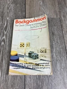 Backgammon The Quick Course To Winning Play By Don Stern Softcover - Picture 1 of 9