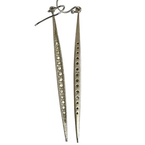 Chokas Sterlingsilber 925 Kristall lange Stufen Ohrringe 2,5" - Bild 1 von 4