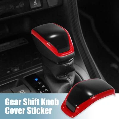 Gear Shift Knob Cover Sticker for Toyota RAV4 2019-2021 for Highlander Black Red - Image 1 of 4