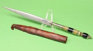 Vintage Miniature Brazil Faca De Ponta Punhal Dirk Dagger Womans Garter Knife - Picture 1 of 18