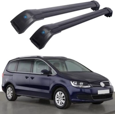 Barra transversal de riel de techo apta para Volkswagen Sharan MPV de 5 puertas 2010-2022 Foto 1 de 4