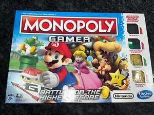 Mario Gamer Edition Monopoly Board Game Nintendo Super Mario Open Box CIB - Picture 1 of 11