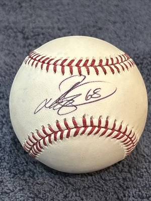 Pelota de béisbol firmada por Matt Barnes autografiada aa Foto 1 de 4