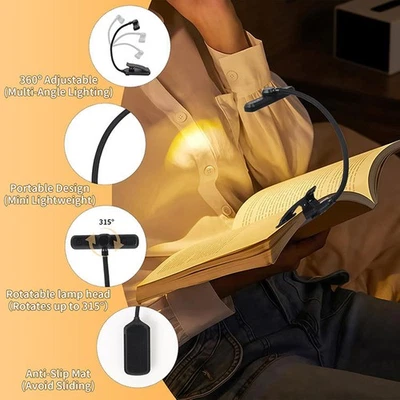 LED Desk Lamp Gooseneck Adjustable Lamp with Clamp Eye-Caring Reading Desk Light - Image 1 of 4