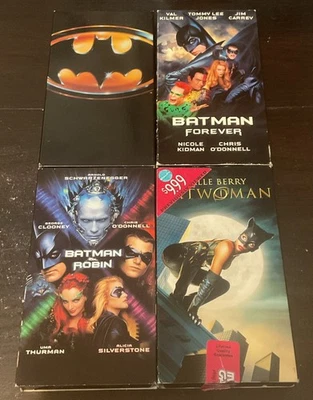 Batman VHS Lot Of 4: Batman, Batman Forever, Batman & Robin, Catwoman - Image 1 of 4