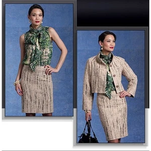 Vogue V1127 Jacket Skirt Blouse Aa 6-12 Badgley Mischka American Designer Uncut - Picture 1 of 4