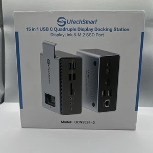 Dockingstation, UtechSmart 15 in 1 Full Quadruple Display USB C (E3) - Bild 1 von 10