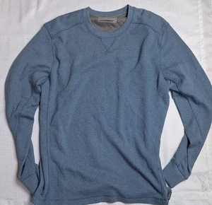 Eddie Bauer Mens Thermal Crew Neck Long Sleeve T-shirt Blue Size Large Sz L NWT - Picture 1 of 7