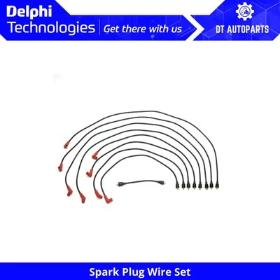 For 1975-1976 GMC C25 Suburban 5.7L V8 Spark Plug Wire Set Delphi - Image 1 of 4