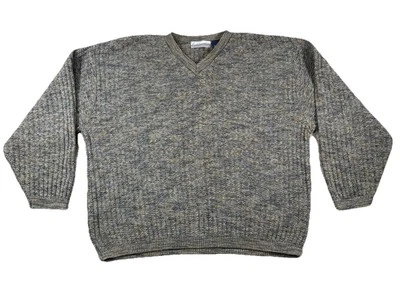 Suéter Fieldmaster Cuello en V Hombres XL Marrón/Verde Abuelo Algodón Tejido EE. UU. De Colección Foto 1 de 4