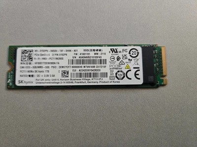 SK HYNIX PC711 1TB M.2 NVMe 2280 SSD HFS001TDE9X081N-SSD - Image 1 of 4