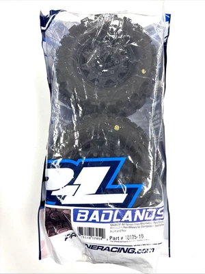 Proline 10125-10 Badlands MX28 2.8 Pre-Mounted Tires on Raid Black 6x30 ML442 - Image 1 of 3
