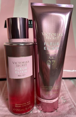 Victorias Secret Fleur Elixir No. 07 Fragrance Body Mist and Body Lotion Set NEW - Image 1 of 3