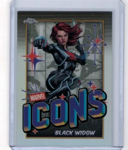 2025 Topps Chrome Marvel Black Widow Marvel Icons (MI-6) - Picture 1 of 1