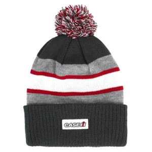 Case IH Gray, White & Red Pom Beanie 220058-CIH - Picture 1 of 3