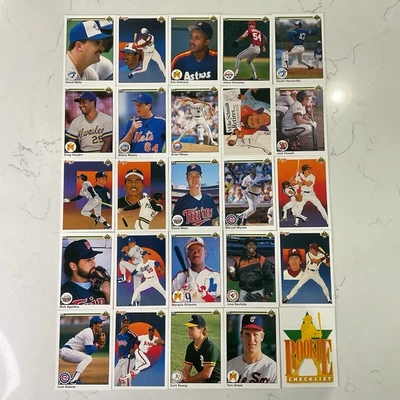 Lote de 25 tarjetas de béisbol Upper Deck 1990 estrellas Greg Vaughn Marquis Grissom Foto 1 de 4