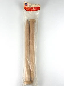 Vintage BOYE BIG BOYE Knitting Needles Size 50 US/25mm 14" Jumbo Wood Needles - Picture 1 of 6