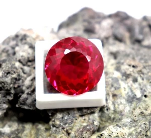 Natural Red Ruby Round Cut 60ct CGI Certified Ruby Best Quality In Best OFFER - Picture 1 of 7
