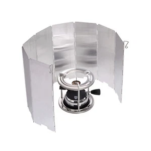GRÄWE Windschutz für Gaskocher, faltbar, Aluminium, für Camping Gaskocher - Bild 1 von 3