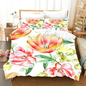 Pink Blue Nice Edge 3D Print Duvet Quilt Doona Covers Pillow Case Bedding Sets - Imagen 1 de 5