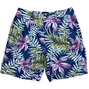 Scotch & Soda Men’s Size 30 Twilt Hawaiian Floral Navy Blue Soft Shorts NWT - Picture 1 of 7