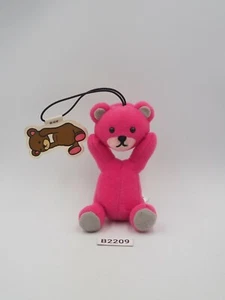Control Bear B2209 Rosa Furyu Correa Mascota Peluche 3.5" TAG Juguete Muñeca Japón - Imagen 1 de 9