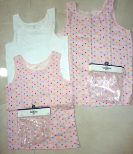 OSHKOSH  B'GOSH Girls 2 Tank Top SZ 12 AND 1 SZ 14  Cotton Camisole Undershirt - Picture 1 of 3