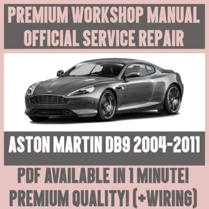 WORKSHOP MANUAL SERVICE & REPAIR GUIDE for 2004-2011 ASTON MARTIN DB9 +WIRING - Picture 1 of 6