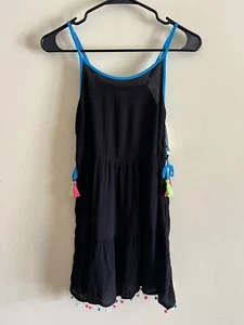 Justice Girls Pom-Pom Swim Cover-up Beach Pool Size 10 NWT - Picture 1 of 4