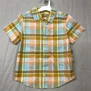 | Set of 24 | Cat & Jack Boy' M 8 Short Sleeve Plaid Box 24 Button-Down Shirts - Picture 1 of 9