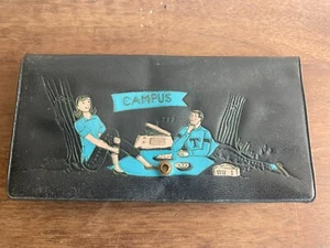 Vintage Campus Life Plastic Wallet 1950s - Picture 1 of 11