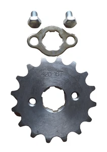 Front Chain Sprocket 420 20mm 16T Pit bike Lifan  Plate + Bolts   - Picture 1 of 1