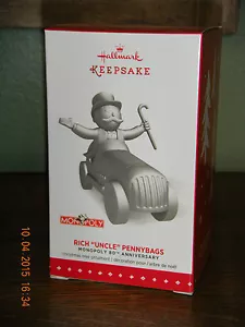 2015 Hallmark Ornament ~RICH "UNCLE" PENNYBAGS~ MONOPOLY 80TH ANNI LE - Picture 1 of 2