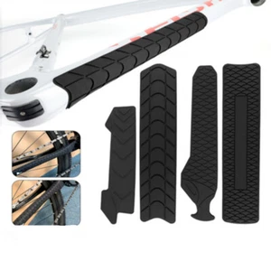 MTB Bike Universal Frame Protection Decal Sticker Downtube Protector Silica-Gel - Picture 1 of 20