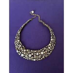 Heidi Daus Necklace Fantasy In Flight Dragonfly Opalescent Crystal Collar Flaws - Picture 1 of 10