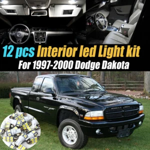 Kit de bombillas LED interiores de auto súper blancas de 12 piezas para Dodge Dakota 1997-2000 - Imagen 1 de 12
