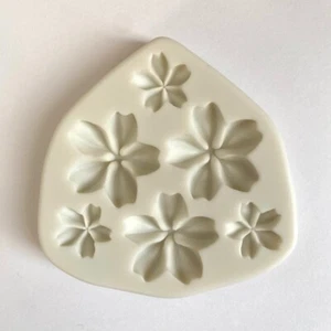 PIPED FLOWERS MOLD, Resin Mold, Floral Fondant Mold, Summer Cake Decoration - Imagen 1 de 1