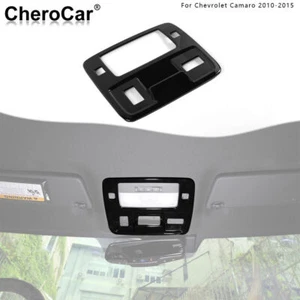 Black Front Reading Light Lamp Panel Frame Cover Trim for Chevrolet Camaro 10-15 - Imagen 1 de 9