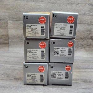 NGK COP (Pencil Type) Ignition Coil Set (6 Pieces) 49021 For BMW E90 E60 3.0 L6 - Picture 1 of 5