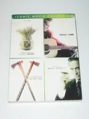 Iconic Movie Collection:Cast Away, Wall Street, Walk the Line, Last Mohicans DVD - Image 1 of 4