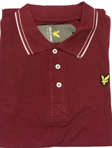 LYLE AND SCOTT SHORT SLEEVE TRIP IN COLLAR POLO SHIRT 75% SALE - Picture 1 of 6