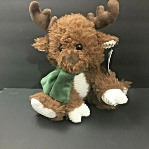 Fiesta 10" Plush Jesus Loves Me Scruffy Moose Mossy Green Scarf w/ tag - Picture 1 of 10