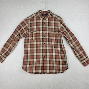 Polo Ralph Lauren Para Hombres M Cuadros Manga Larga Camisa Con Botones Cuello con Pestaña Charreteras - Imagen 1 de 10