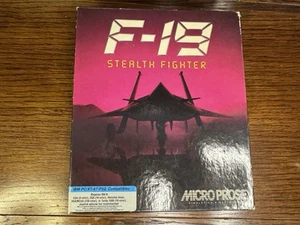 F-19 STEALTH FIGHTER MicroProse Simulation Software For IBM/PC/XT 3.5 Media - Picture 1 of 12