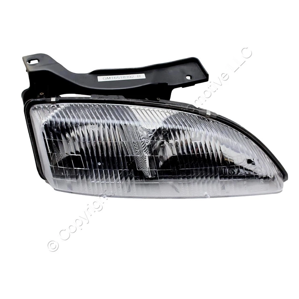 Lámpara de faro rayada lateral derecho GM OEM despegue para Chevy Cavalier 1995-1999 Foto 1 de 4