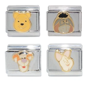 Disney Winnie Puuh Set Italian Charm - passend für 9mm italienische Bettelarmbänder - Bild 1 von 1